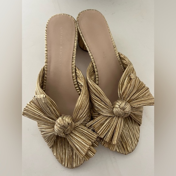 Loeffler Randall Gold Emilia Bow Sandal - Picture 3 of 8